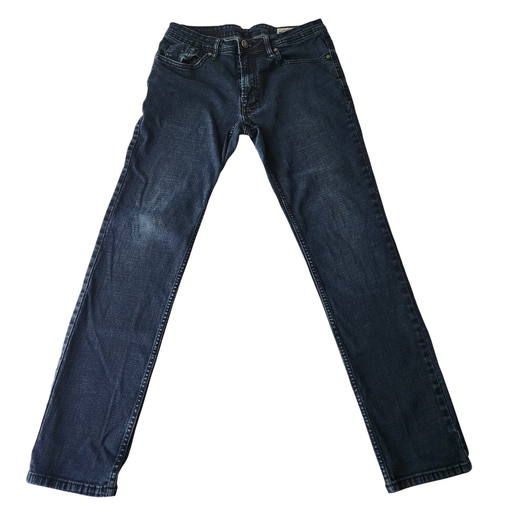 Buffalo David Bitton Jackson-X‎ Straight Stretch Jeans Mens 32x32 Dark Wash Blue